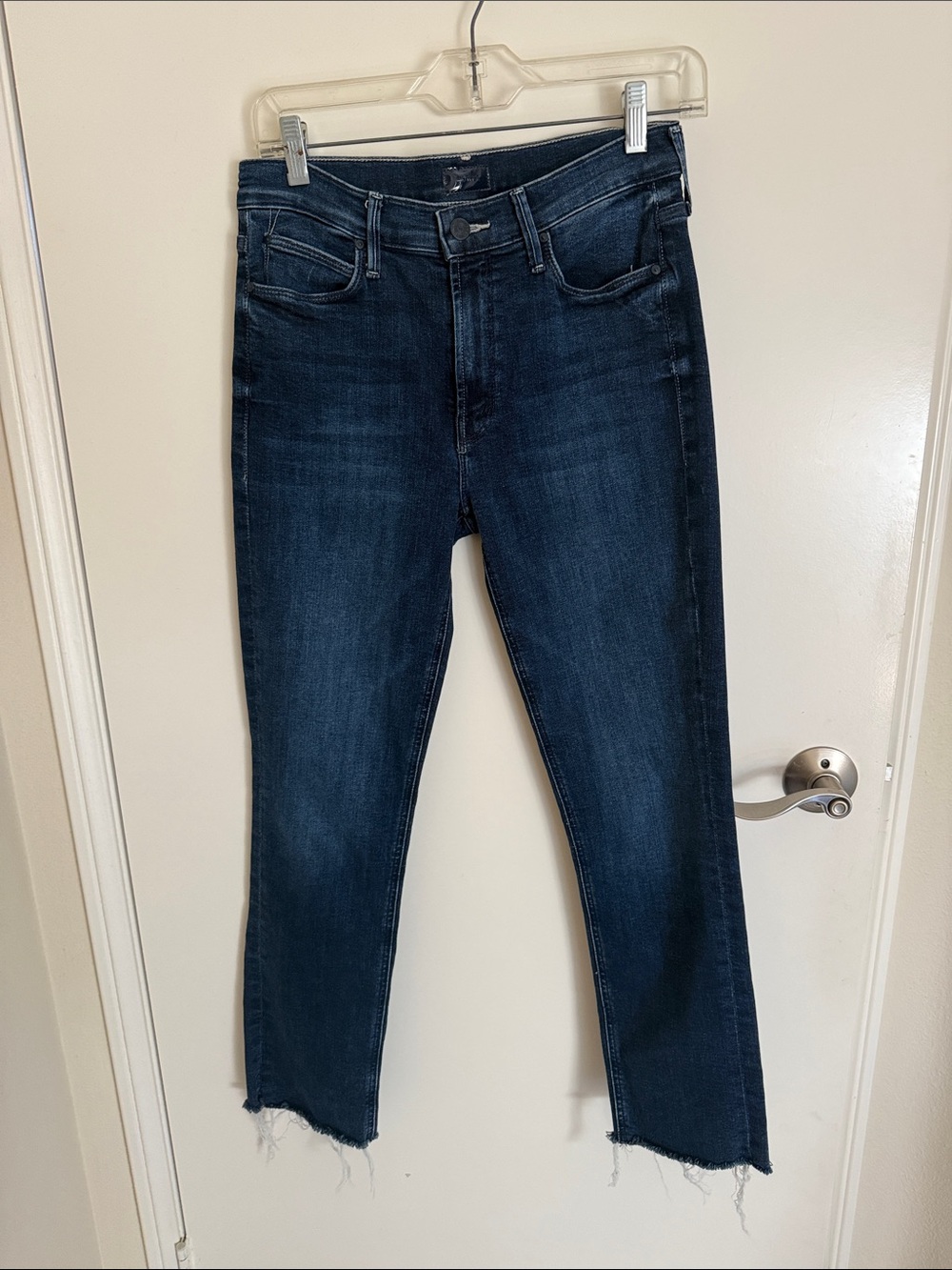 MOTHER Mid Rise Dazzler Ankle Fray Jeans - Fancy Meeting You Here